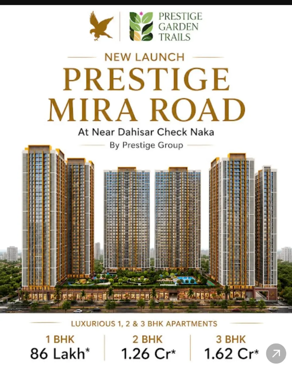 We Wanted a Better Home in Mumbai… So We Explored Mira Road! A Couple’s Conversation About Prestige Garden Trails A story-led homebuyer guide by Shine Properties